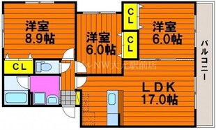 ソレイユ津島の物件間取画像